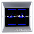 2 gang glass touch screen light switch with CE certificate
